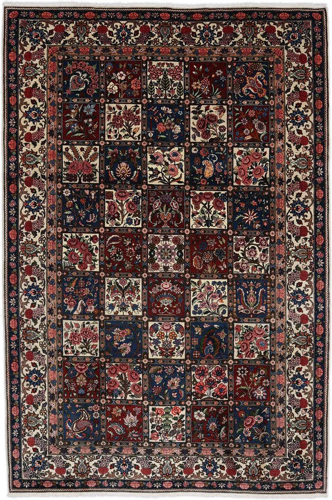 Bakhtiar Tappeto 210 x 310 (Iran) Annodato A Mano