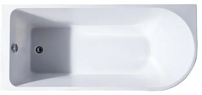 Vasca da bagno angolare lato destro 75x170 cm scarico incluso Corinne