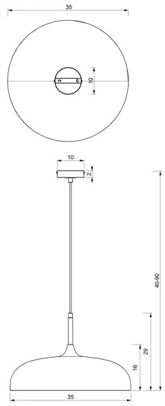 Lampadario su corda LINCOLN 1xE27/60W/230V d. 35 cm verde