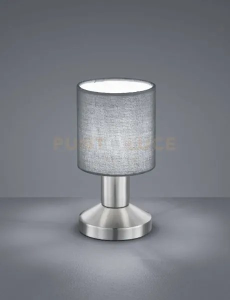 Garda lampada tavolo diffusore in tessuto grigio h. 18cm d. 9,5cm