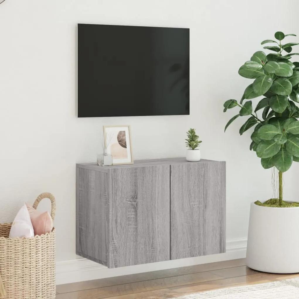 Mobile tv a parete grigio sonoma 60x30x41 cm