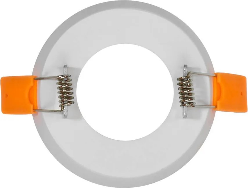 Portafaretto GU10 e MR16 in Gesso Pitturabile Tondo Foro Ø65mm