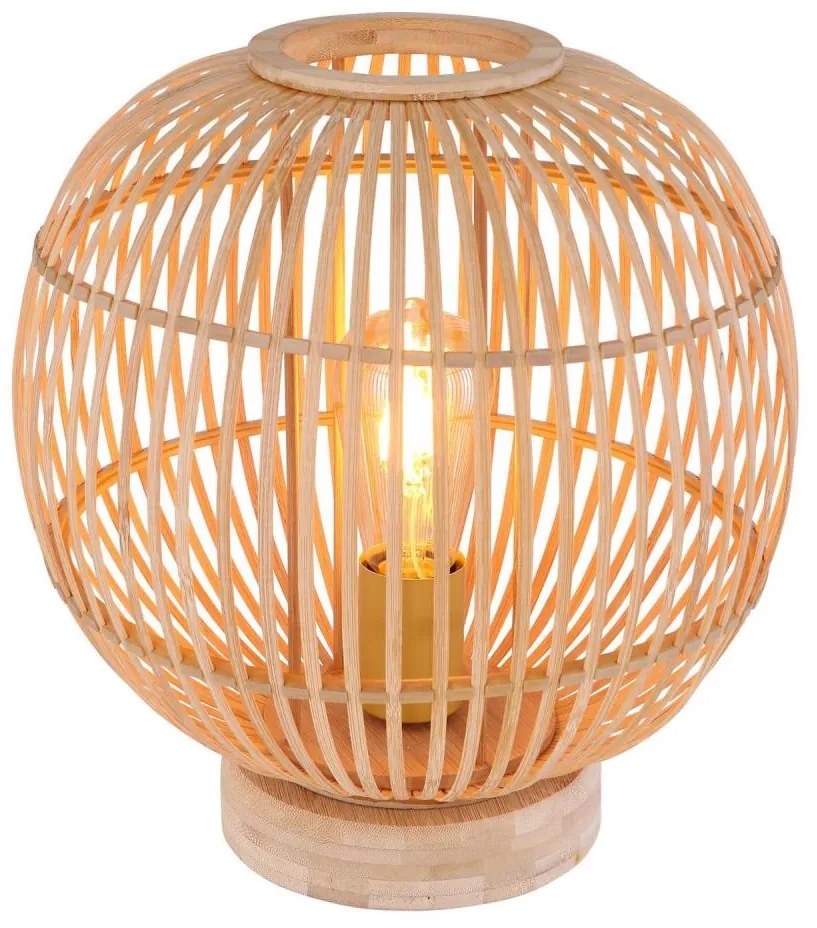 Globo 15368T - Lampada da tavolo HILDEGARD 1xE27/60W230V bambù