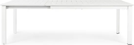 Tavolo Allungabile In Alluminio Bianco Per Esterni 100x160-240 Konnor Bizzotto