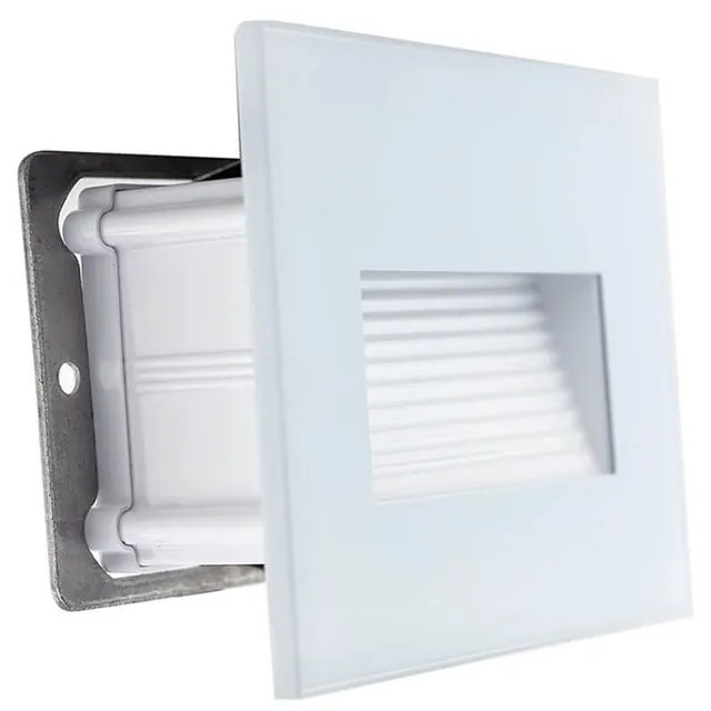 Segnapasso LED per scatola 503 3.5W IP65 Luce Asimmetrica Colore Bianco Caldo 2.700K