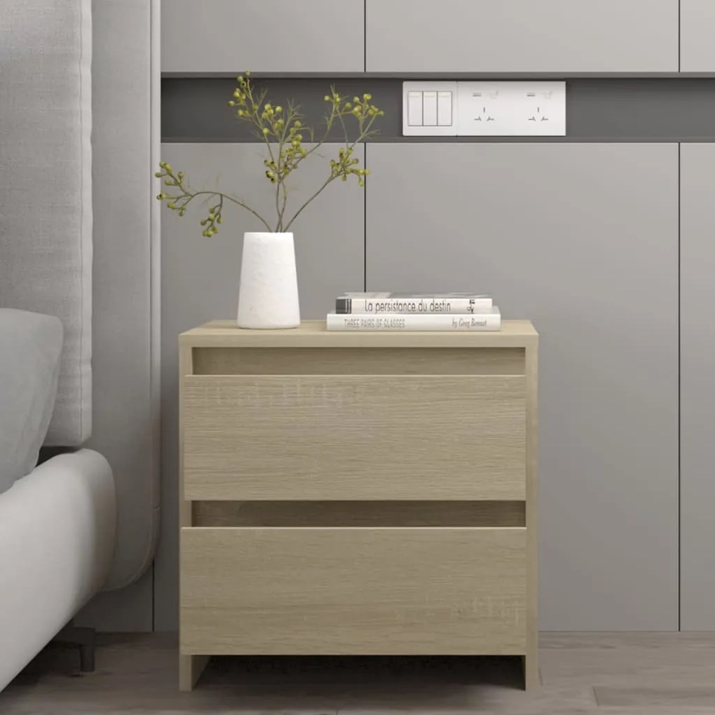 Comodino Rovere Sonoma 45x34,5x44,5 Cm İn Truciolato /