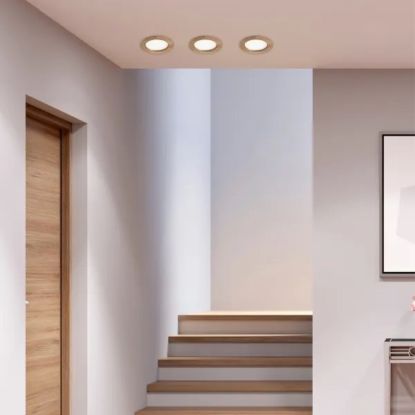 Lampada LED da incasso WOODY SPOT LED/12,5W/230V 3000K noce Ø16 cm