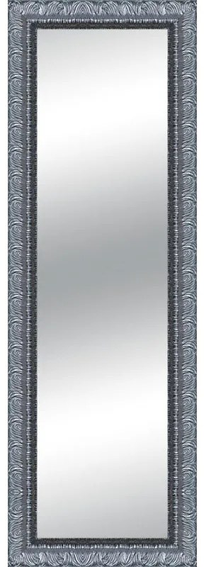 Specchio rettangolare in legno argento 58 x 143 cm