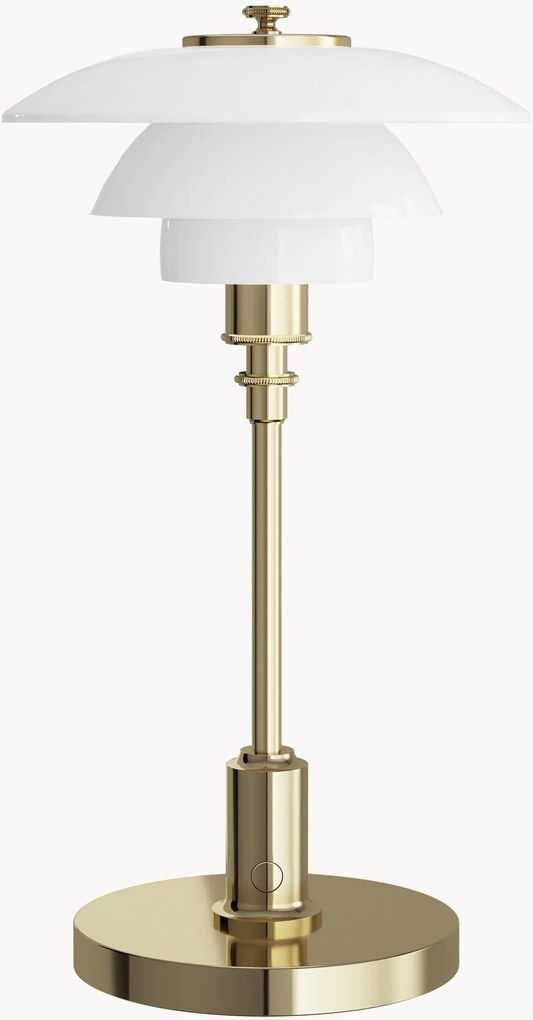 Lampada da tavolo portatile in vetro soffiato PH 1/1, dimmerabile