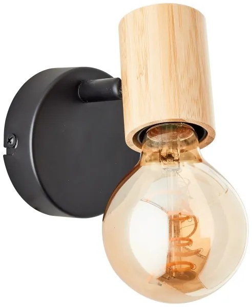 Brilliant - Faretto da parete KERRY 1xE27/40W/230V bambù