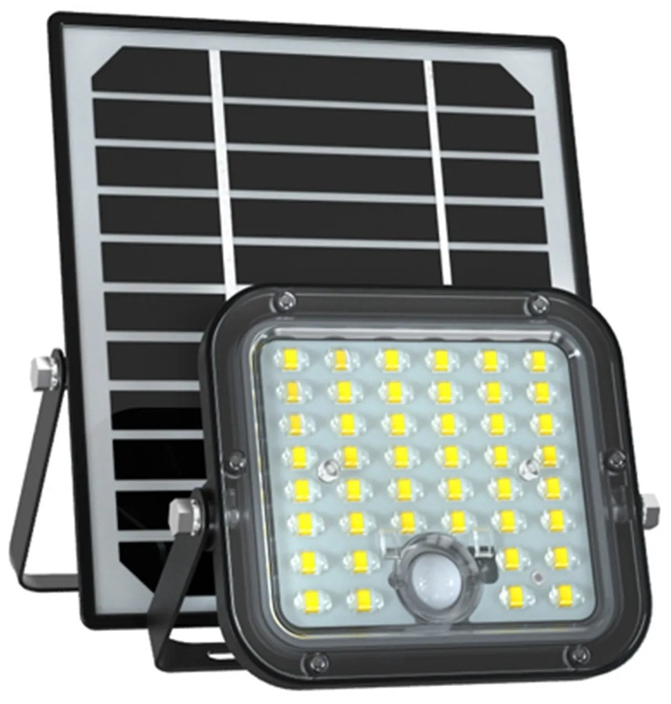 Proiettore Solare Separato Moderno Weston Pc Nero Led Integrato 10W 6000K Ip65