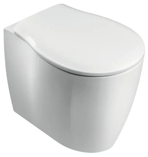 Vaso WC filomuro OLYMPIA CERAMICA soft, sedile incluso P 54 x L 37 x H 42 cm bianco