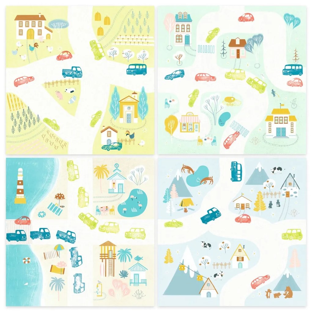 Set creativo con timbri - Veicoli