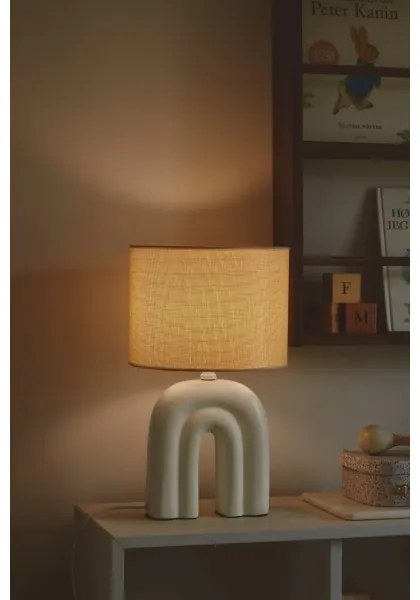 Nordlux - Lampada da tavolo HAZE 1xE27/40W/230V beige