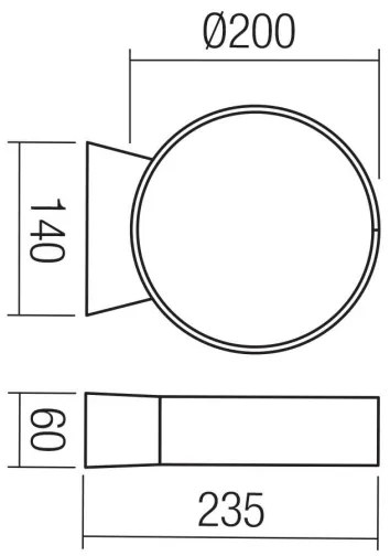 Redo 91063 - Applique da esterno a LED ONIRO LED/8W/230V IP65 marrone