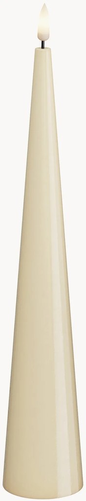 Candela a LED fatta a mano a forma di cono, effetto fiamma reale, alt. 28 cm