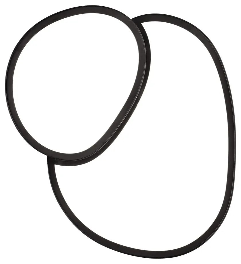 Plafoniera LED nera 36x43,5 cm Rise - Trio