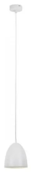 Searchlight 27015 - Lampadario a sospensione con filo METAL 1xE27/60W/230V diametro 28 cm bianco