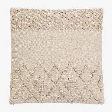 Cuscino Quadrato In Cotone (50x50 Cm) Gubby Beige Lino - Sklum