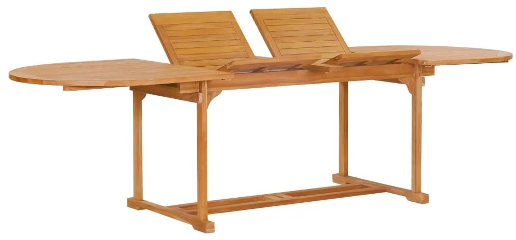 Set da Pranzo 9 pz in Legno Massello di Teak