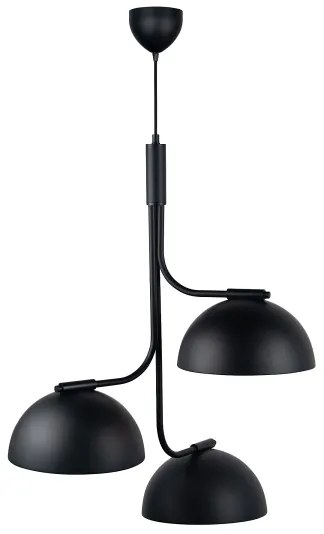 DFTP by Nordlux - Lampadario a sospensione con filo TULLIO 3xE14/25W/230V nero