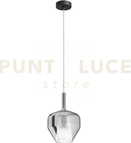 Vetro pirex fume' con cavo e connettore 20x30cm base di attacco acq...