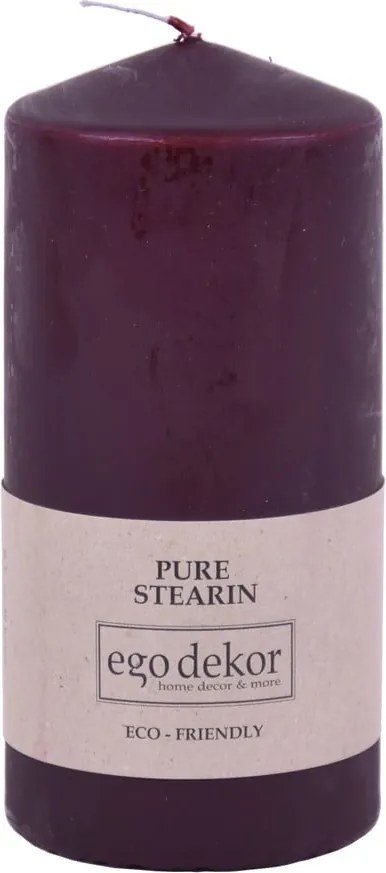 Candela rosso vino Top, tempo di combustione 30 h Eco - Eco candles by Ego dekor