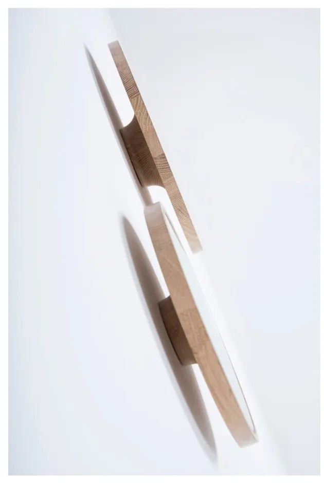 Specchio da parete con cornice in rovere massiccio , ⌀ 32 cm Look - Gazzda