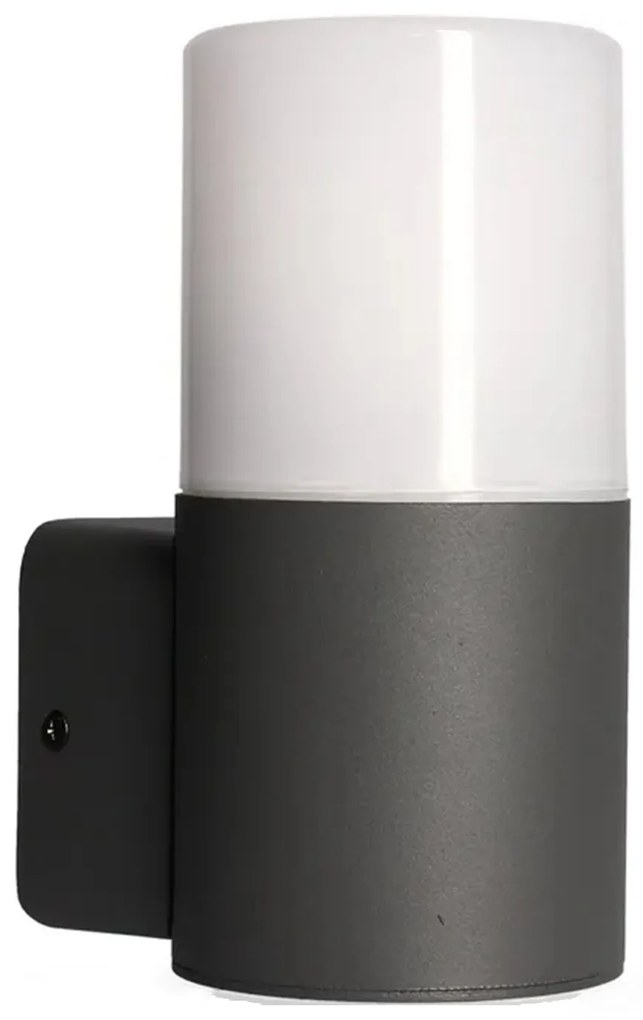 Applique Esterno Moderna Aiden Alluminio Nero Bianco 1 Luce E27 Ip44