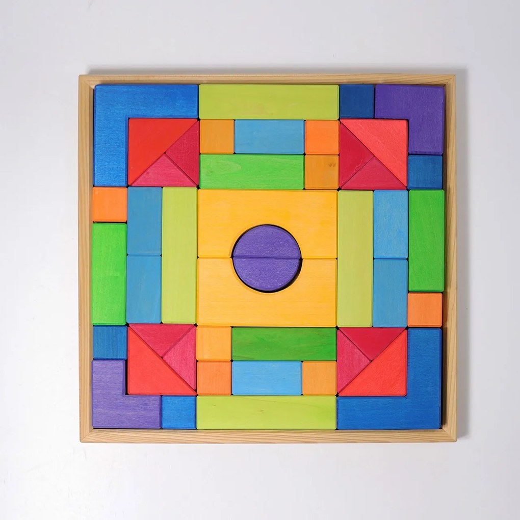 Grimm's - Blocchi di costruzioni di base in legno - 46 pezzi