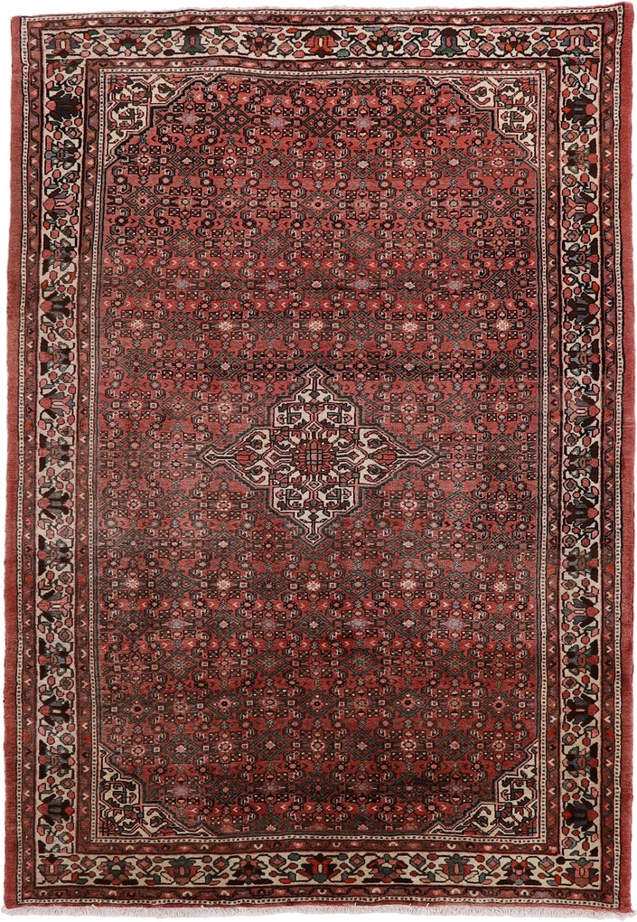 Hosseinabad Tappeto 210x300 (Iran) Annodato A Mano