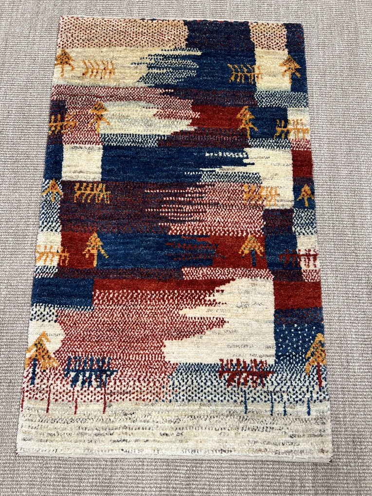 Gabbeh Tappeto persiano 120x70 Beige (Iran) Annodato A Mano