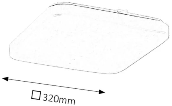 Rabalux 2287 - Plafoniera LED ROB LED/32W/230V quadrata