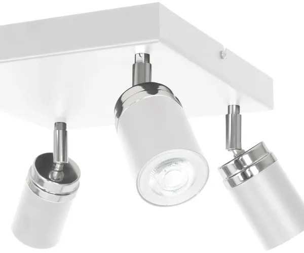 Faretto RENO 4xGU10/8W/230V bianco/cromo