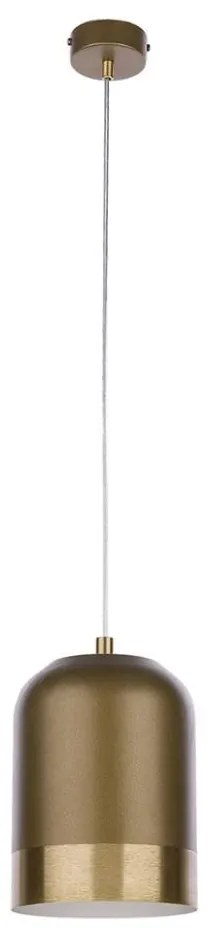 Jupiter 1648 - Lampadario su fune DIXON 1xE27/60W/230V ottone/bianco