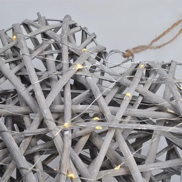 Solight 1V245 - Decorazione natalizia LED LED/2xrattan AA