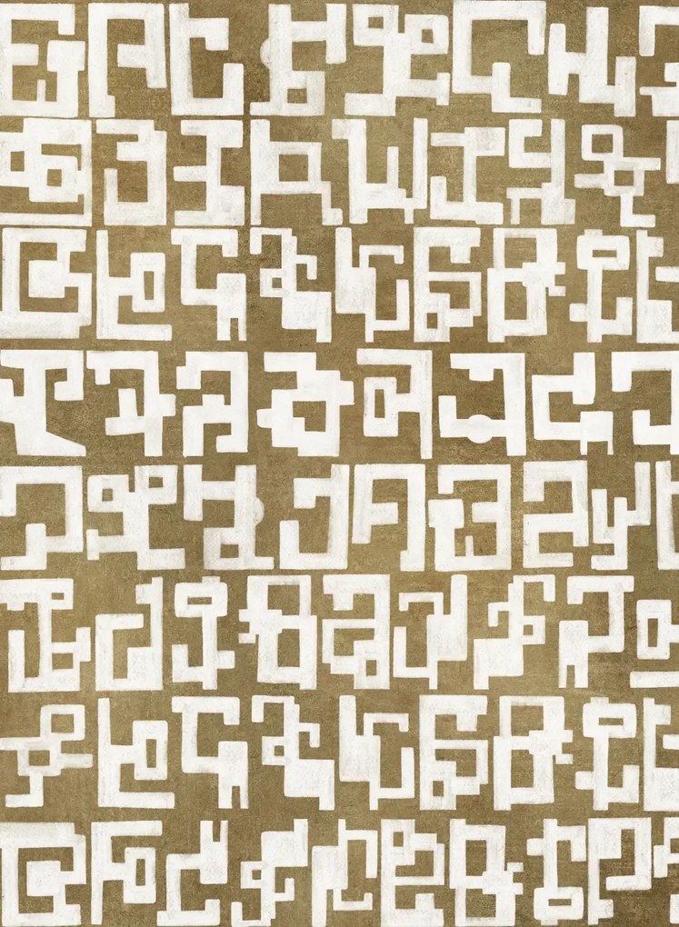 Coordonné Carta da parati panoramica Gestural - Gold