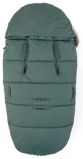 PETITE&MARS - SET Sacco nanna per bambini 4 in 1 COMFY + muffole per passeggino FURRY Khaki