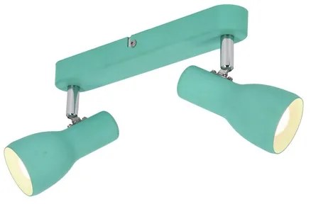 Luce Spot PICARDO 2xE14/40W/230V turchese