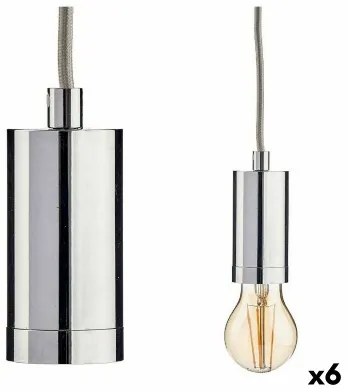 Lampadario 220-250 V 60 W Argentato Metallo (6 Unità)