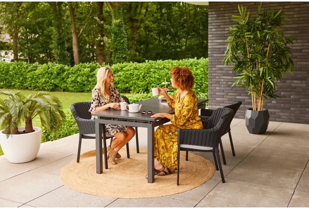 Černá plastová zahradní židle Cairo – Hartman