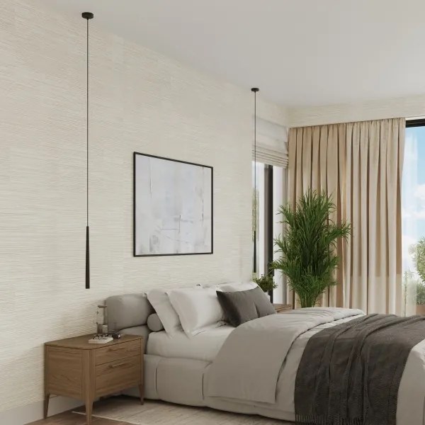 Sollux SL.1462 - Lampadario a sospensione con filo BLISS 1xG9/8W/230V nero