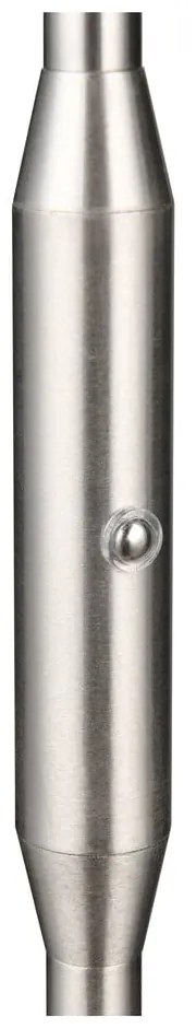 Lampada da terra argentata (altezza totale 160 cm) Moreno – Reality