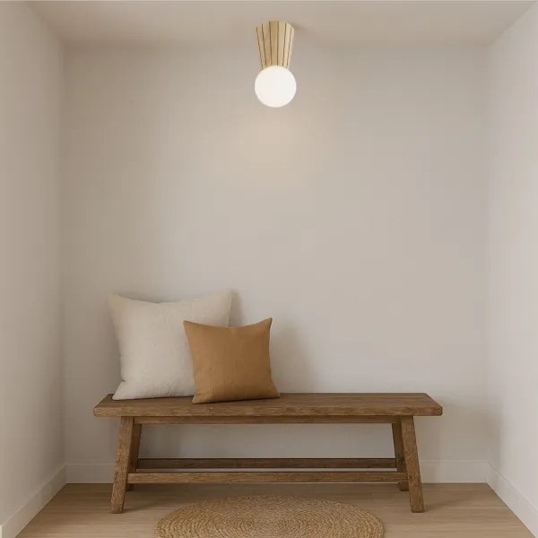 Argon 8973 - Plafoniera da bagno VOLANTE 1xG9/6W/230V IP44 Ø 12 cm beige