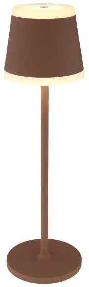 Globo 58433R - Lampada da tavolo LED dimmerabile RIDLEY LED/4,6W/3,7V 3000K marrone