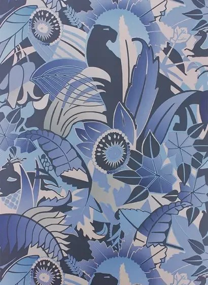 Tapete Fantasque von Osborne & Little - Sapphire/ Navy