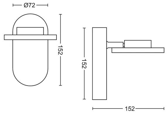 Philips 50441/11/P0 - Faretto LED dimmerabile GLISSETTE LED/4,5W/230V