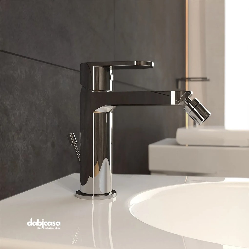 Ponsi "Versilia" Miscelatore Bidet Cromo Lucido C/Scarico Automatico