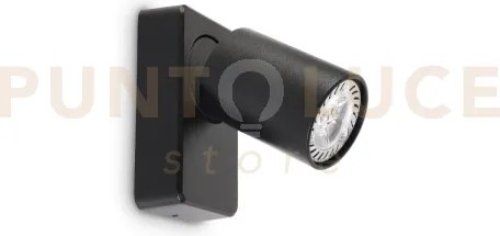 Rudy round applique a parete orientabile 1 luce attacco gu10 lampad...