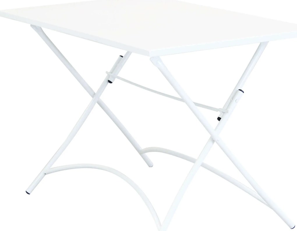 ROMANUS - tavolo in acciaio pieghevole da esterno